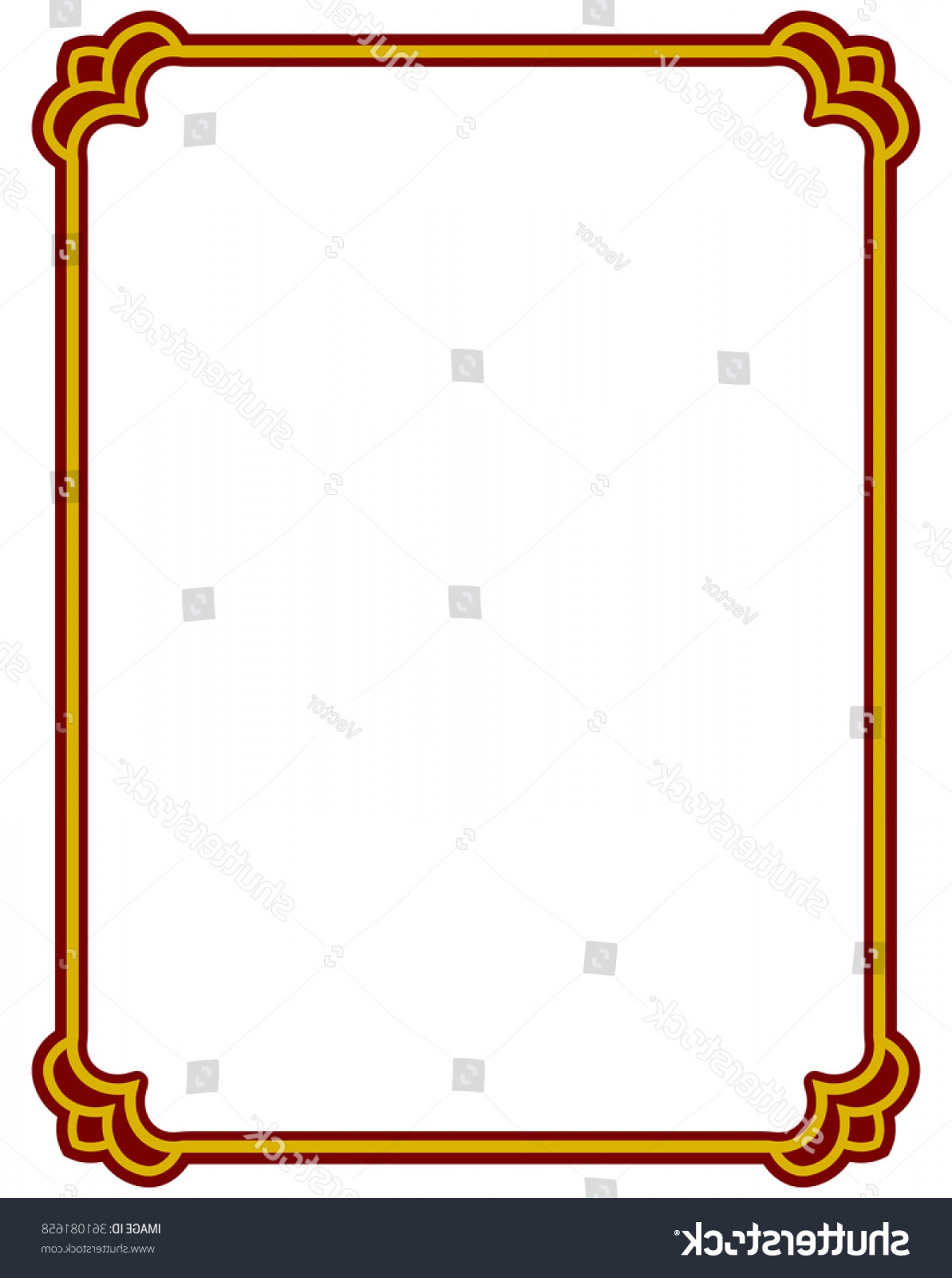 1431x1920 Basic Line Art Vector Borders Studiogrfx