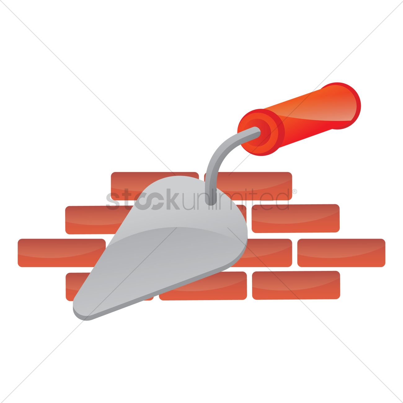 Plastering The Wall Vector Image 1300x1300 Plastering The Wall Vector Image