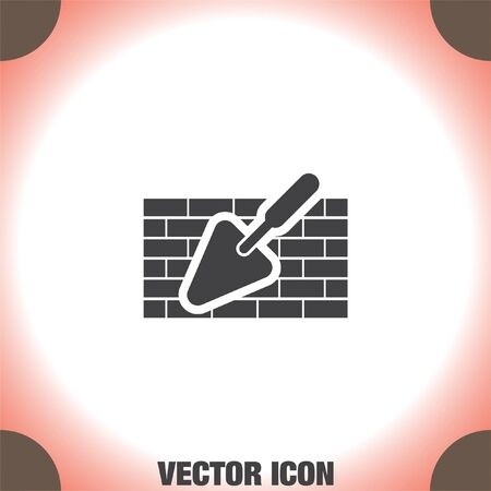 Trowel With Brick Wall Vector Icon Construction Mason Equipment 450x450 Trowel With Brick Wall Vector Icon Construction Mason Equipment