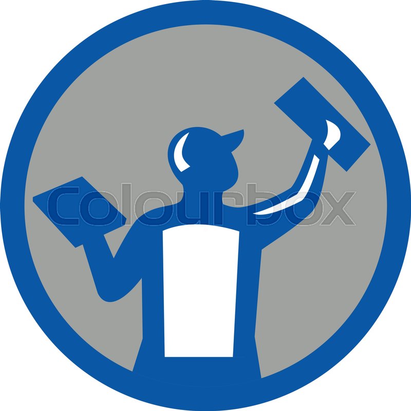 Illustration Of A Plasterer Masonry Stock Vector Colourbox 800x800 Illustration Of A Plasterer Masonry Stock Vector Colourbox