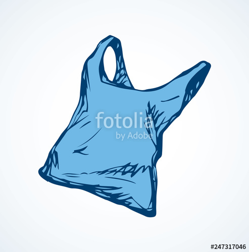 493x500 Plastic Bag Vector Drawing Stock Image And Royalty Free Vector