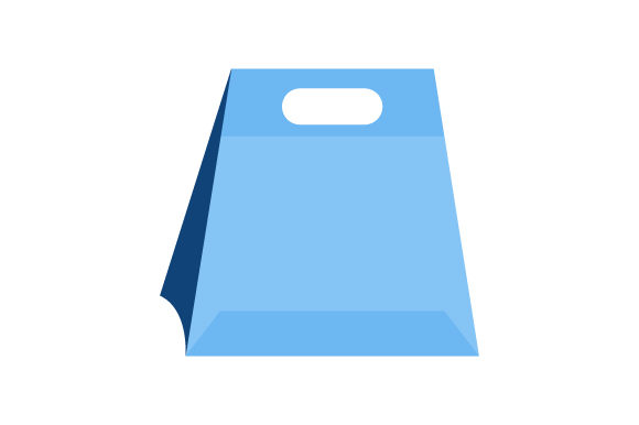 580x386 Shopping Bag Vector Logo Graphic