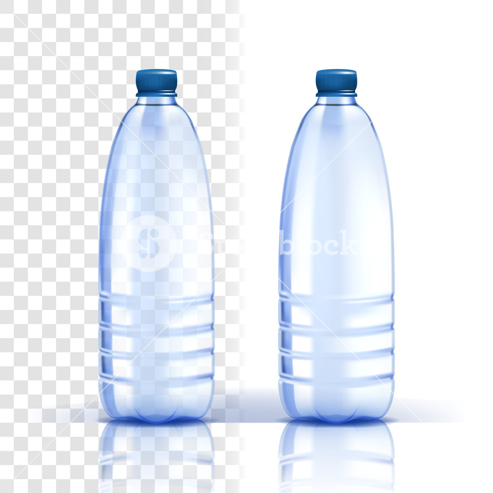 1000x1000 Plastic Bottle Vector Healthy, Natural Bluer Classic Water