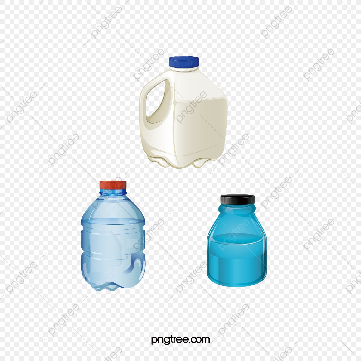 1200x1200 Plastic Bottles Vector Material, Vector, Vector Material, Material