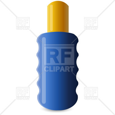400x400 Sun Cream Bottle Vector Image Of Objects