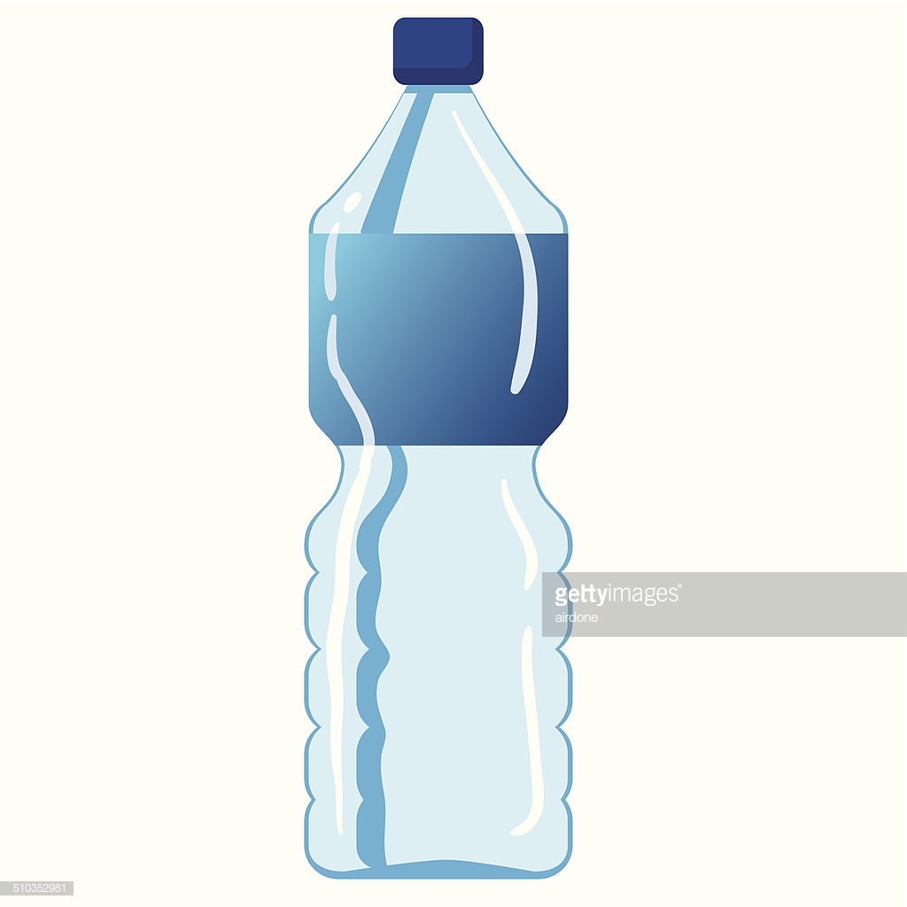 Бутылка с водой мультяшный