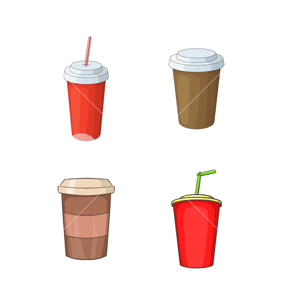 926x1000 Plastic Cup Icon Set Cartoon Set Of Plastic Cup Vector Icons