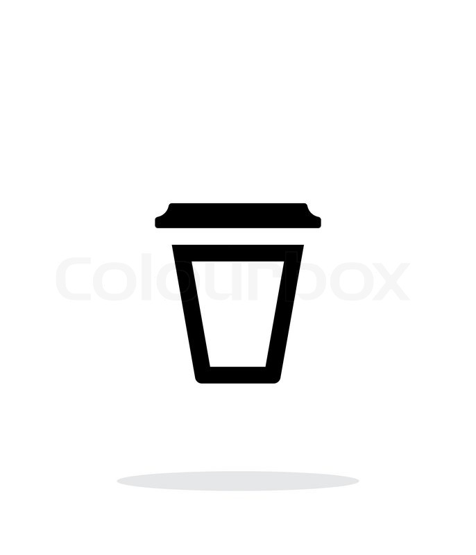 686x800 Empty Plastic Cup Icon On White Stock Vector Colourbox
