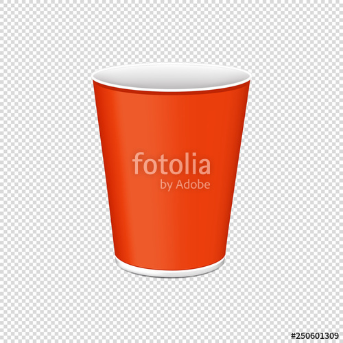 500x500 Orange Plastic Cup For Single Use