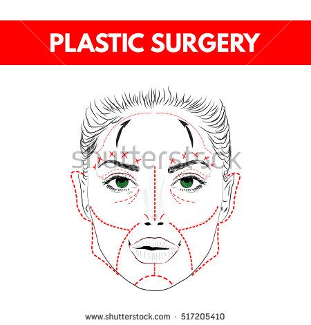 450x470 Plastic Surgery Cosmetic Surgery Vector Illustration Plastic