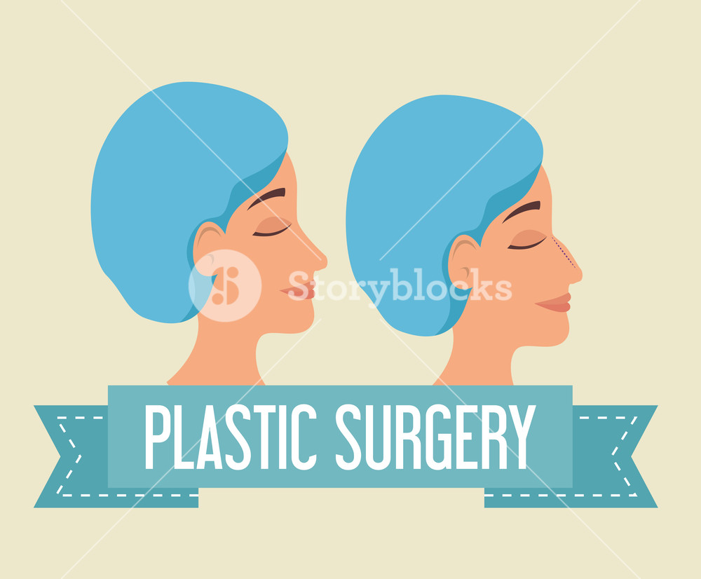 1000x826 Woman Beafora And After Of Plastic Surgery Process Vector