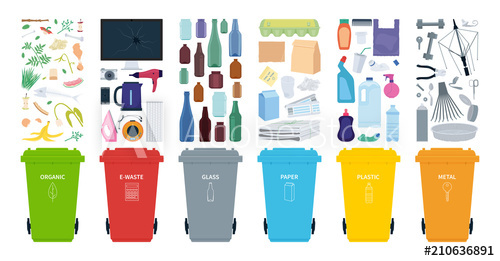 Rubbish Bins For Recycling Different Types Of Waste Sort Plastic 500x261 Rubbish Bins For Recycling Different Types Of Waste Sort Plastic