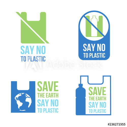 Save The Earth Say No To Plastic Banner Concept With Plastic Bag 500x500 Save The Earth Say No To Plastic Banner Concept With Plastic Bag