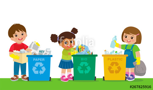 Kids Collect Garbage For Recycling Save The World Boy And Girl 500x294 Kids Collect Garbage For Recycling Save The World Boy And Girl