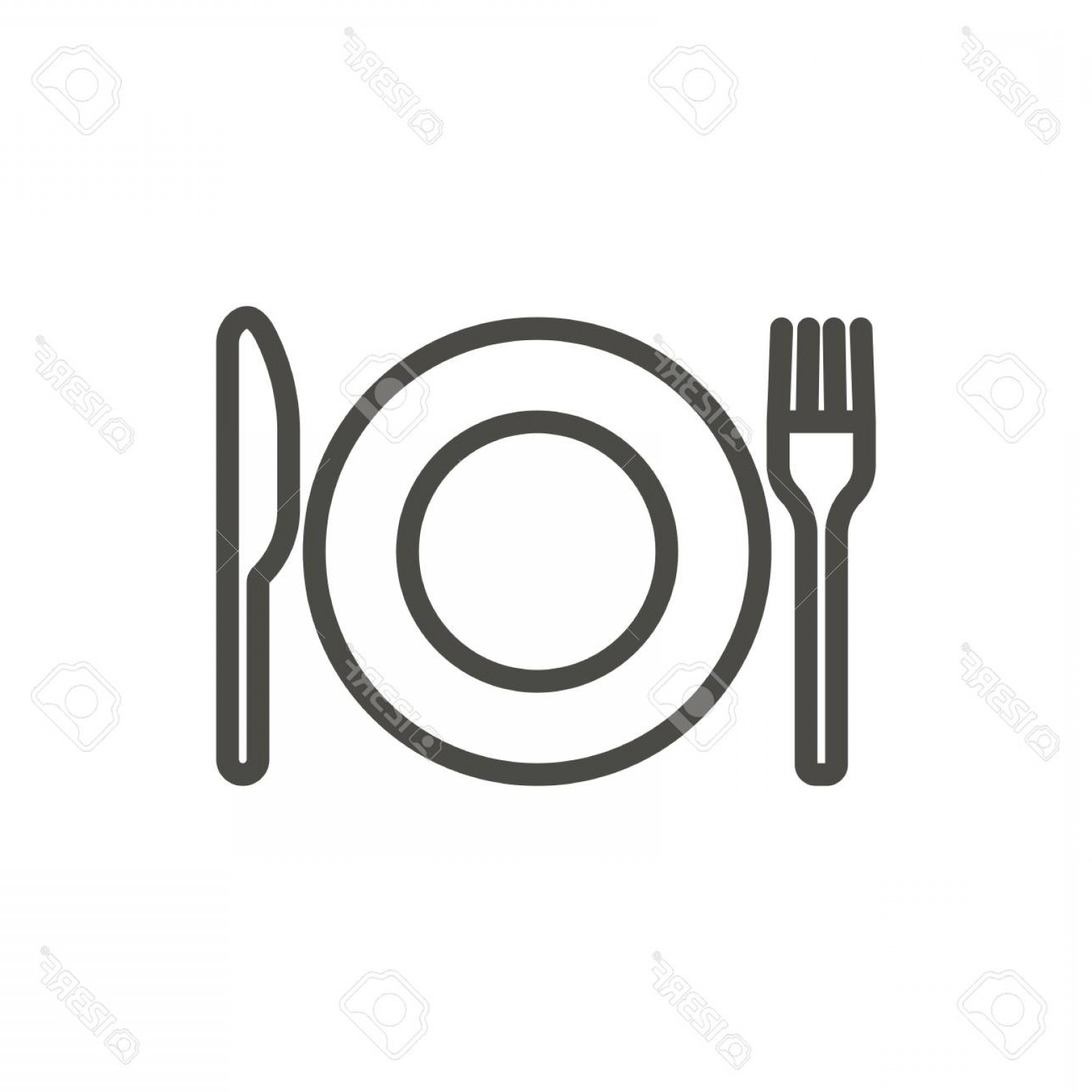Photostock Vector Fork Knife And Plate Icon Vector Line Eat Symbol 1560x1560 Photostock Vector Fork Knife And Plate Icon Vector Line Eat Symbol