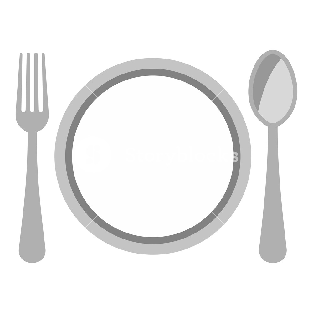 Plate Spoon And Fork Icon Flat Illustration Of Plate Vector Icon 1000x1000 Plate Spoon And Fork Icon Flat Illustration Of Plate Vector Icon