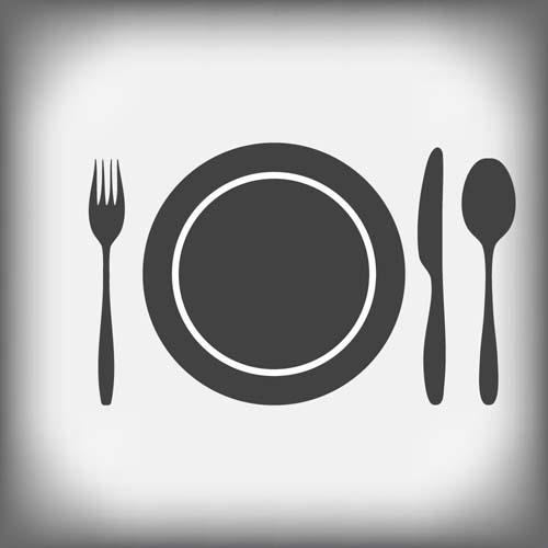 Tableware With Empty Plate Vector Free Download 500x500 Tableware With Empty Plate Vector Free Download