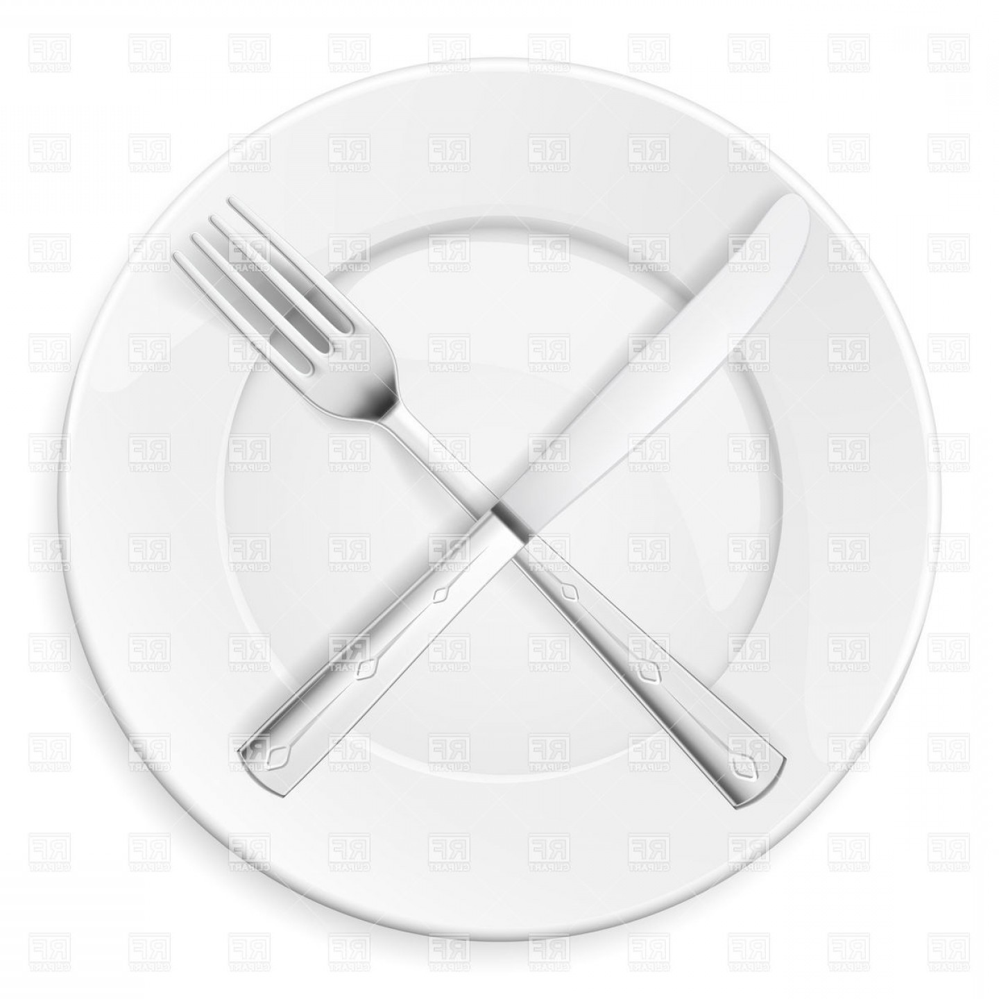 Crossed Fork And Knife On Plate Vector Clipart Soidergi 1440x1440 Crossed Fork And Knife On Plate Vector Clipart Soidergi