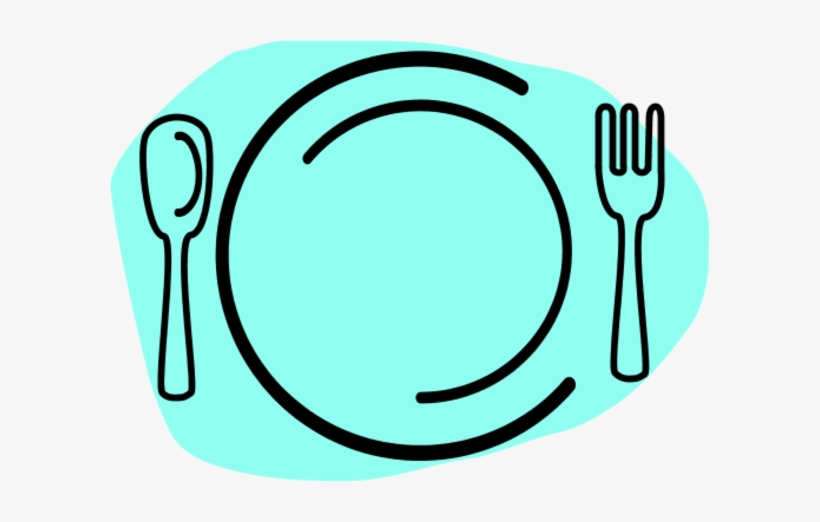 Dinner Plate With Spoon And Fork Vector Clip Art 820x522 Dinner Plate With Spoon And Fork Vector Clip Art