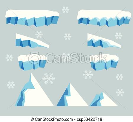 Ice Block Platform Vector Illustration Collection Set Of Ice 450x413 Ice Block Platform Vector Illustration Collection Set Of Ice