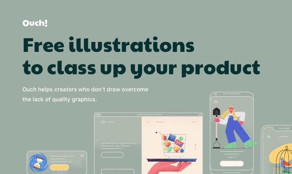Meet Ouch! Free Vector Illustrations To Class Up Your Product 940x560 Meet Ouch! Free Vector Illustrations To Class Up Your Product