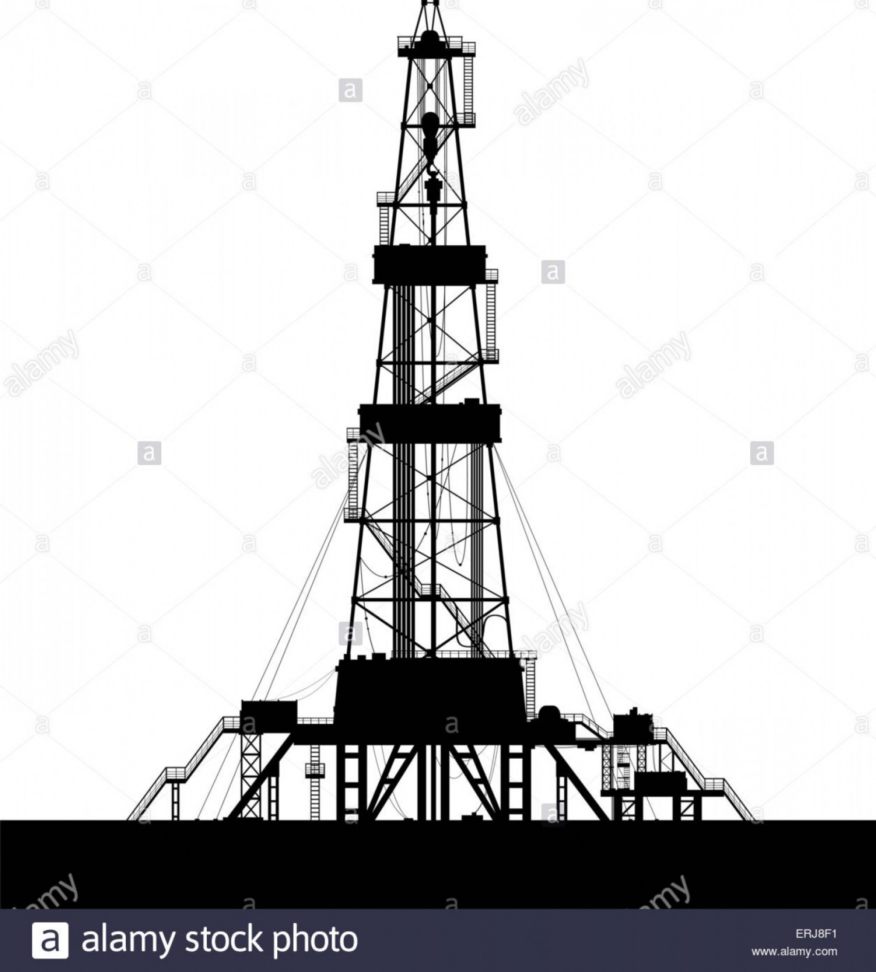Drilling Rig Vector Studiogrfx 1804x2001 Drilling Rig Vector Studiogrfx