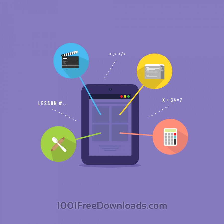 Free Vectors E Learning Platform Illustration Icons 900x900 Free Vectors E Learning Platform Illustration Icons