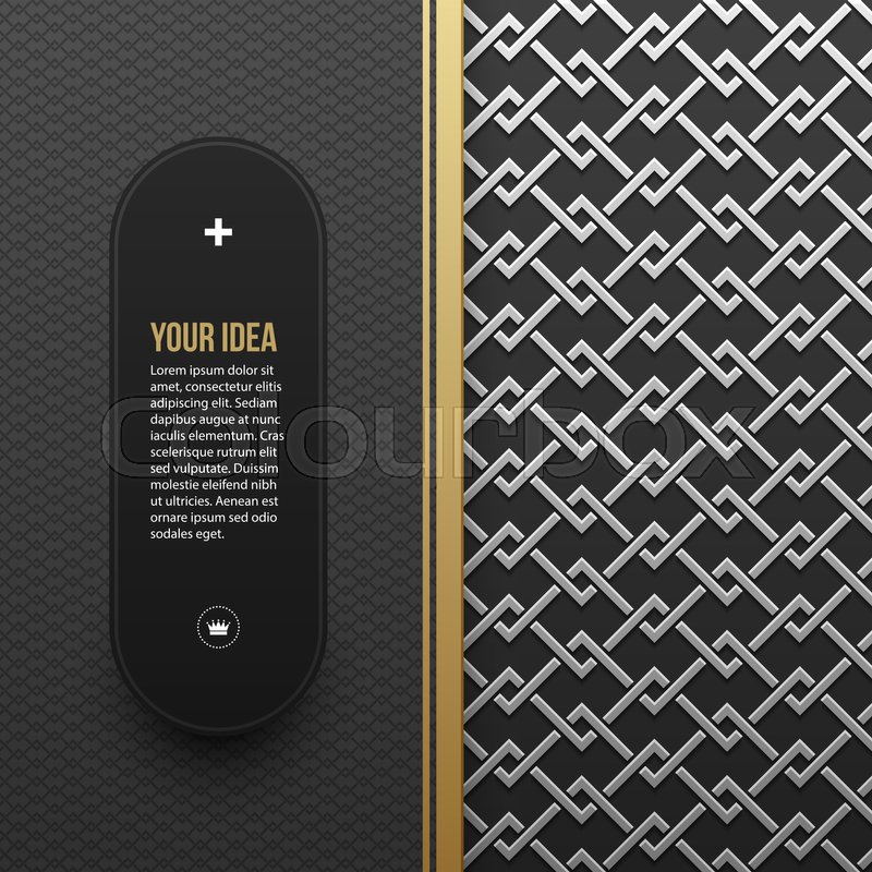 800x800 Web Banner Template On Silverplatinum Stock Vector Colourbox