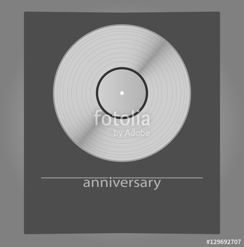 493x500 Blank Platinum Vinyl, Silver Vinyl, Vector Illustration, Vector