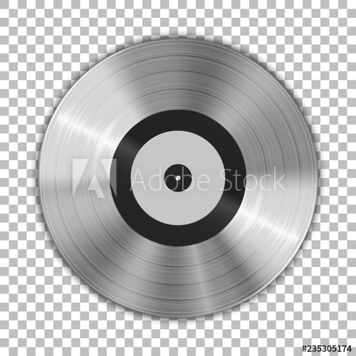 500x500 Gramophone Platinum Vinyl Lp Record Template Isolated On Checkered