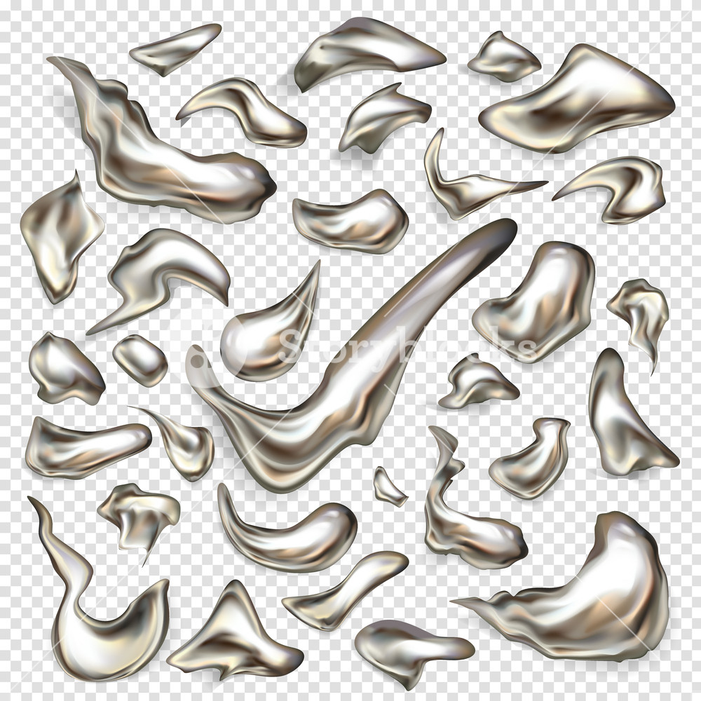 1000x1000 Melted Silver Drops, Spilled Mercury, Precious Platinum