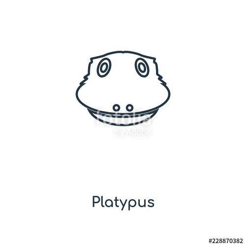 500x500 Platypus Icon Vector Stock Image And Royalty Free Vector