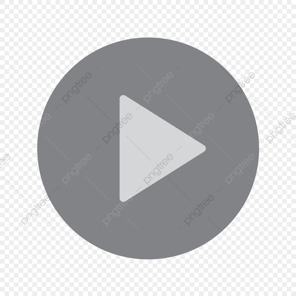 1024x1024 Gray Play Button Icon Vector, Play Button, Icon Play, Play Button