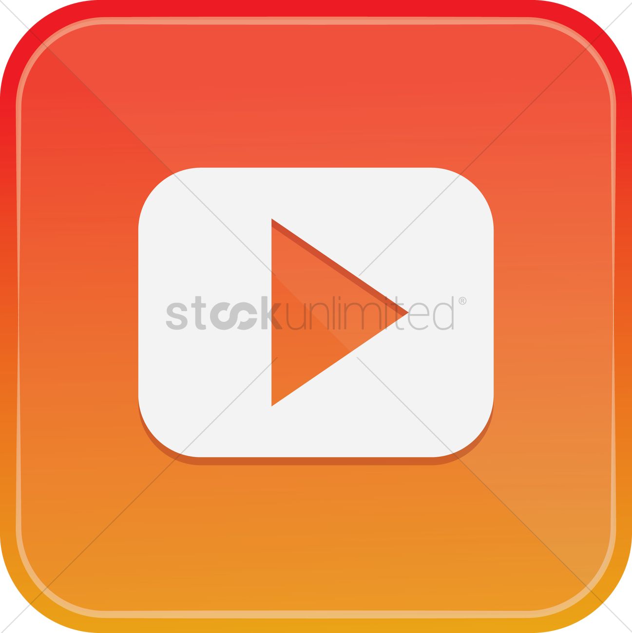 1297x1300 Media Play Icon Vector Image