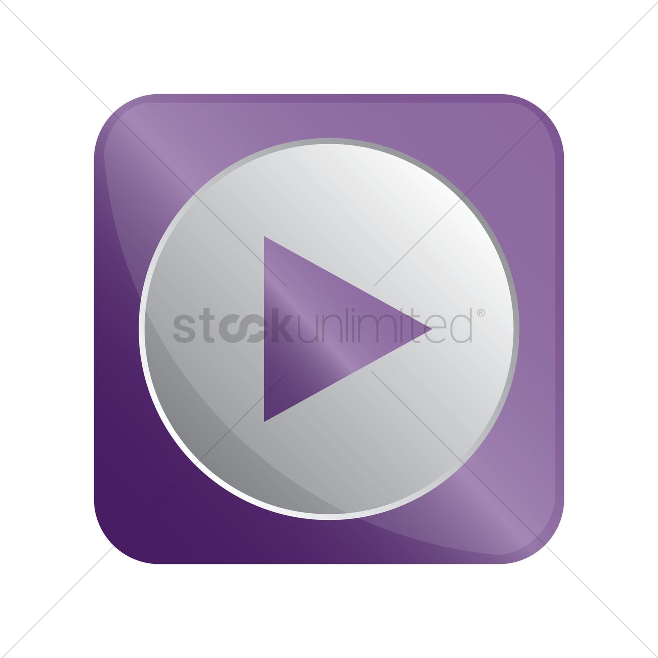 1300x1300 Media Play Icon Vector Image