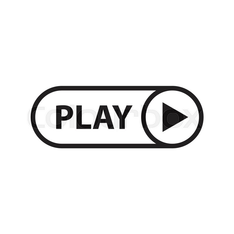 800x800 Play Icon Vector Play Video Stock Vector Colourbox