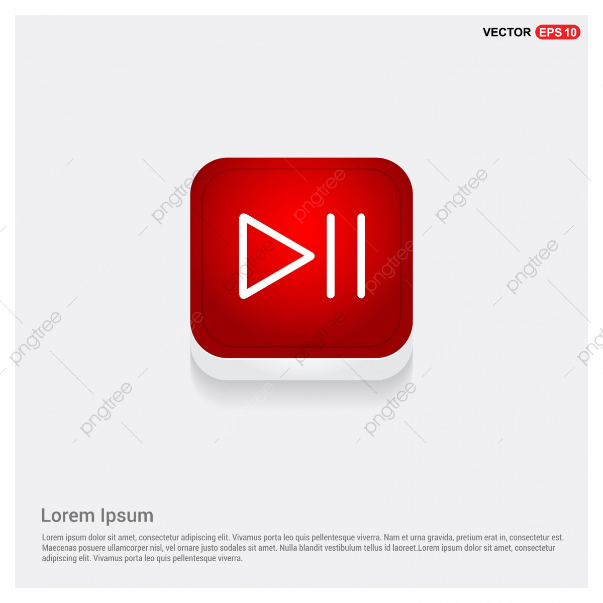 1200x1199 Play Pause Icon, Icon, Button, Web Png And Vector With Transparent