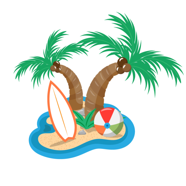 640x640 Vector De Fondo Con Elementos De Verano Verano, Verano, Background