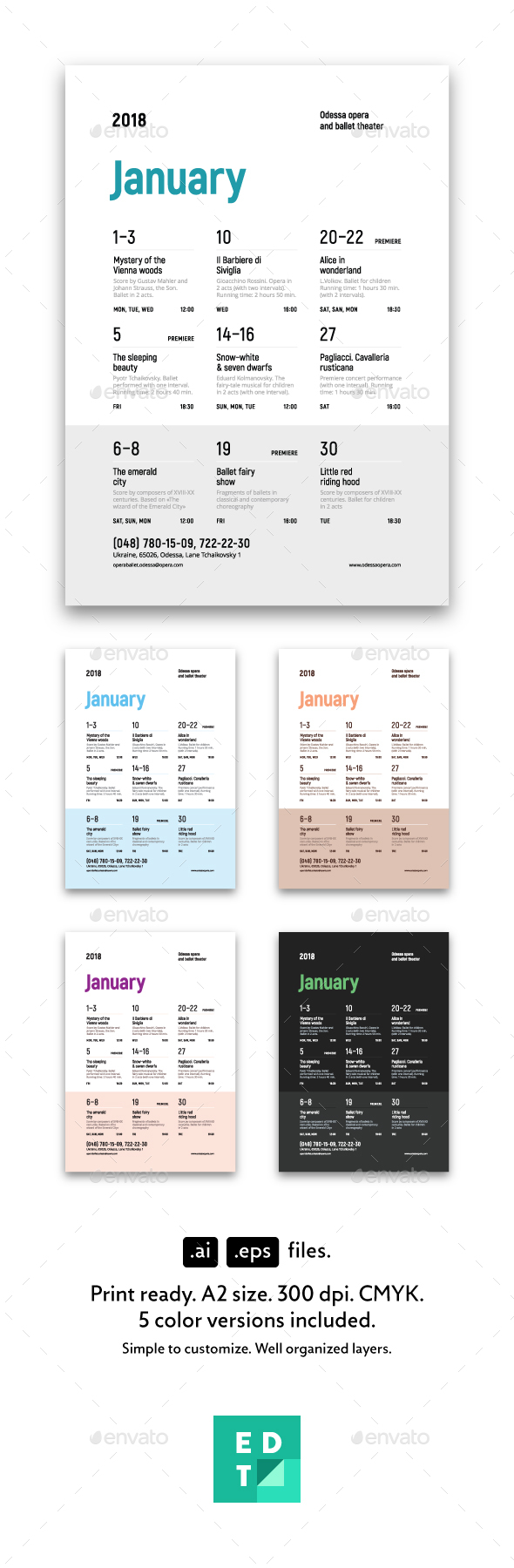 590x1800 Playbill Graphics, Designs Templates From Graphicriver