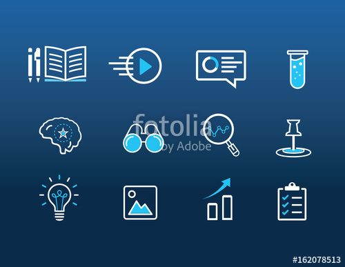 500x387 Audience Playbook Icons Set Stock Image And Royalty Free Vector