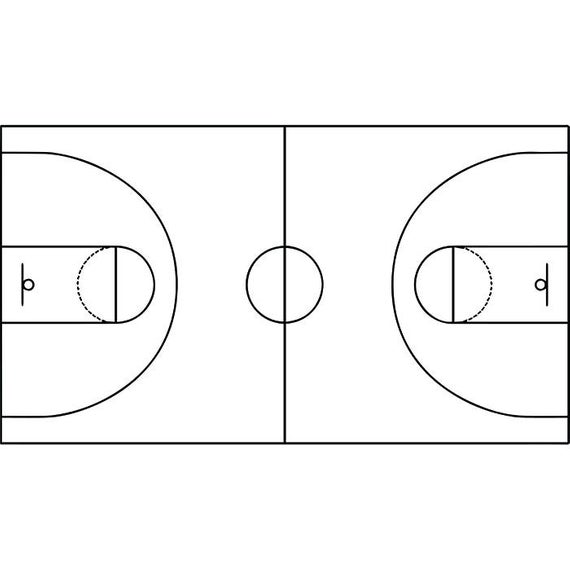 570x570 Basketball Court Plays Coach Coaching Playbook Sports Game Etsy