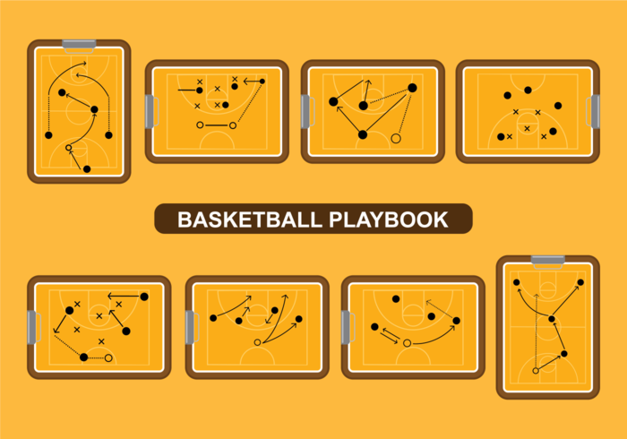 700x490 Basketball Playbook Vector