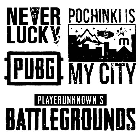 570x570 Pubg Vector Art Pack Playerunknown's Battlegrounds Game Etsy