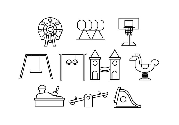 700x490 Free Playground Line Icon Vector