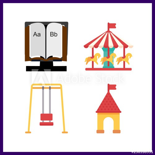 500x500 Child Icon Vector Illustration Child Set Alphabet Book