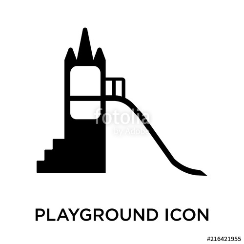 500x500 Playground Icon On White Background Modern Icons Vector