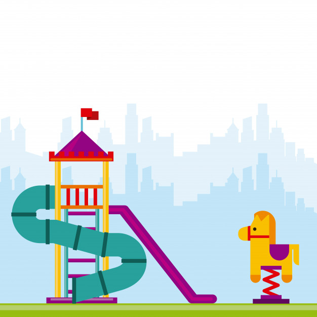 626x626 Beautiful Children Playground Icon Vector Premium Download