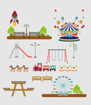 318x368 Kids Playground Free Vector Download