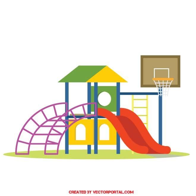 660x660 Outdoor Playground Vector Image Various Vectors