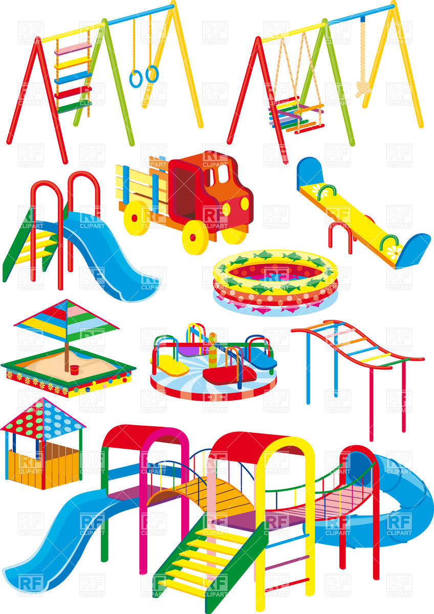 848x1200 Children's Playground Vector Image Of Objects Sharpner